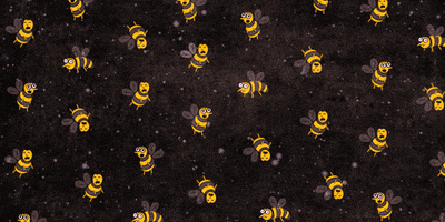 Honey Bees Falling GIF by Li-Anne Dias