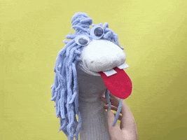 puppet caress GIF by Hazelnut Blvd