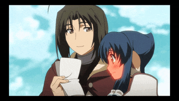 totalmatcha anime humor blushing utawarerumono GIF