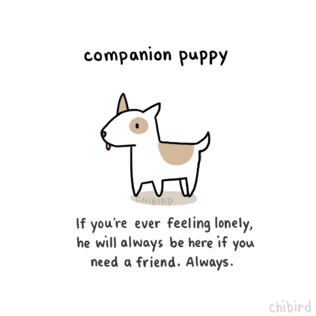 Puppy Friend GIF by Chibird - Find & Share on GIPHY