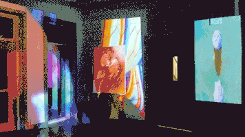 xik video art installation projection mapping immersive GIF