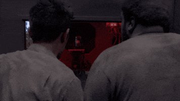 sci-fi hug GIF by Ghosted
