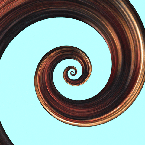 konczakowski hair abstract thread hypnotic GIF