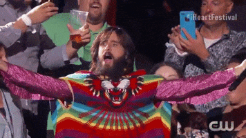 excited poncho GIF by iHeartRadio