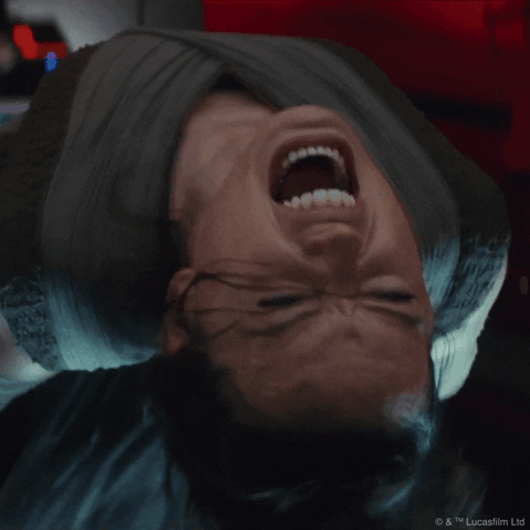 Screaming Daisy Ridley GIF by Star Wars - Find & Share on GIPHY