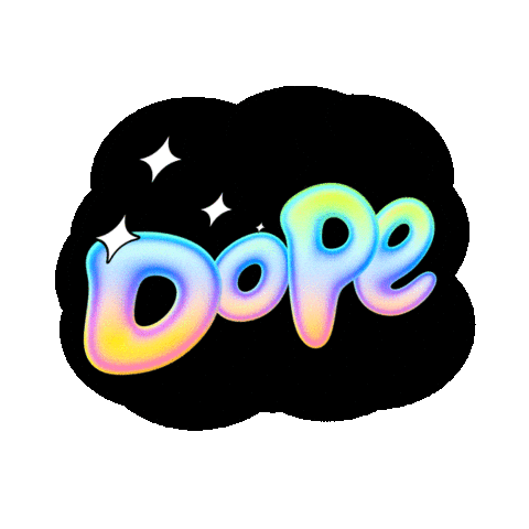 awesome text Sticker by V5MT