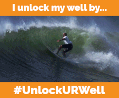unlockurwell wave ocean surf mental health GIF