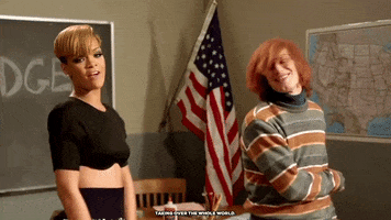 Shy Ronnie Taking Over The Whole World GIF by Rihanna