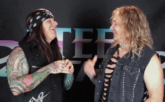 high five steel panther GIF