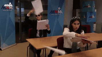 Throwing Papers GIFs - Get the best GIF on GIPHY