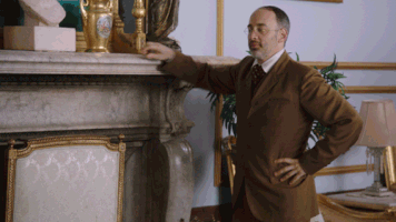 drunk history fidgeting GIF by Another Period