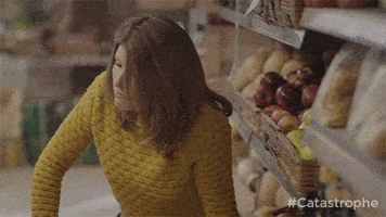 exhausted grocery store GIF by Catastrophe
