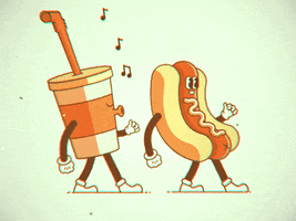 Happy Hot Dog GIF by Tony Babel