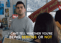 Serious Schitts Creek GIF by CBC Serious Schitts Creek GIF by CBC