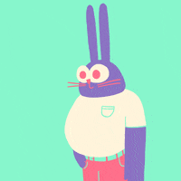 Easter Bunny Animation GIF by Greg Gunn