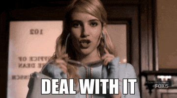 emma roberts deal with it GIF by ScreamQueens