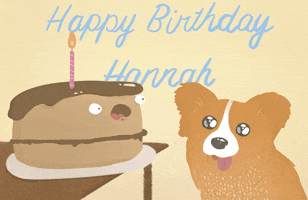 happy birthday animation GIF by Lisa Vertudaches
