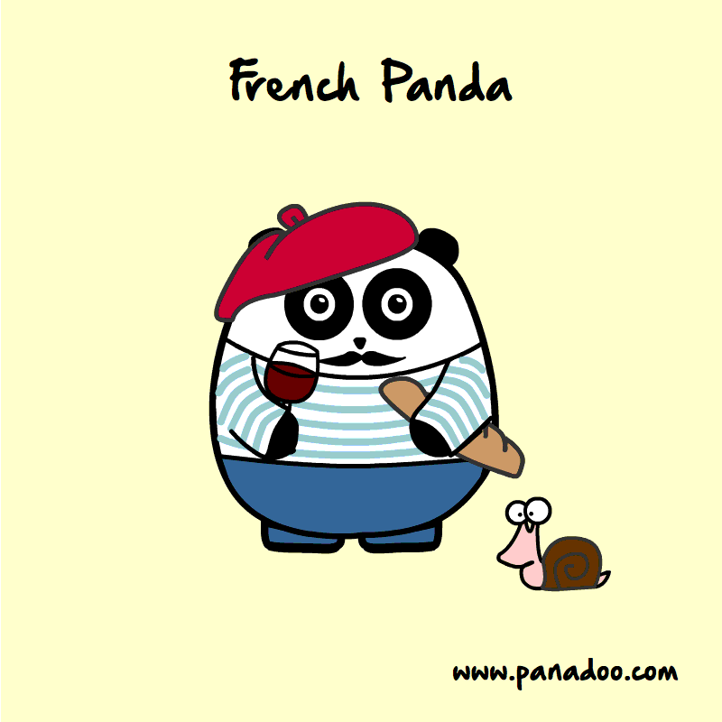 panadoo funny hat panda french GIF