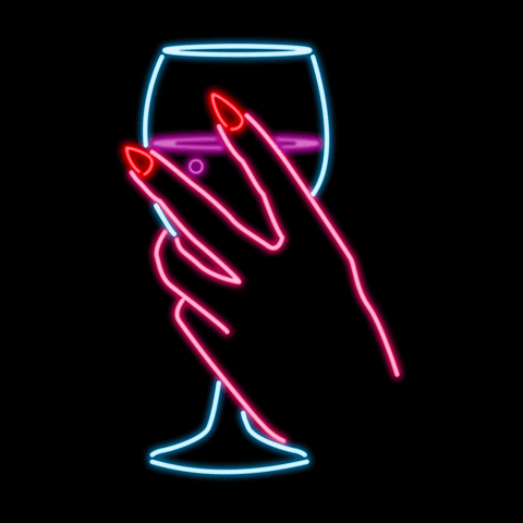 Neon Lights Drinking GIF by Kate Hush