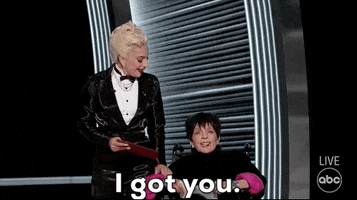 Lady Gaga Friend GIF by The Academy Awards