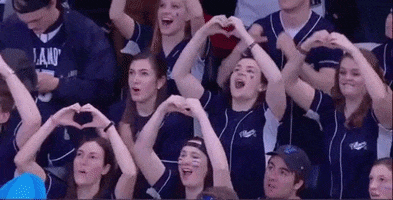 Big East Heart Fingers GIF by BIG EAST Conference