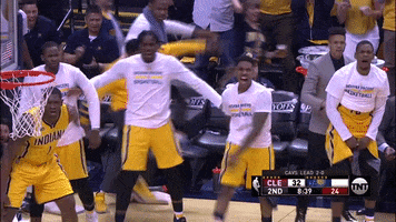 nba playoffs pacers GIF by NBA