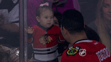 stare down chicago blackhawks GIF by NHL