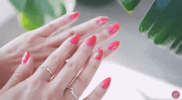 red nails summer GIF by Much