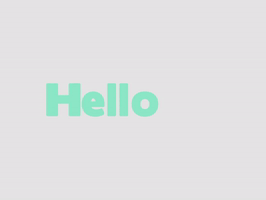 Millmotion animation hello design typography GIF