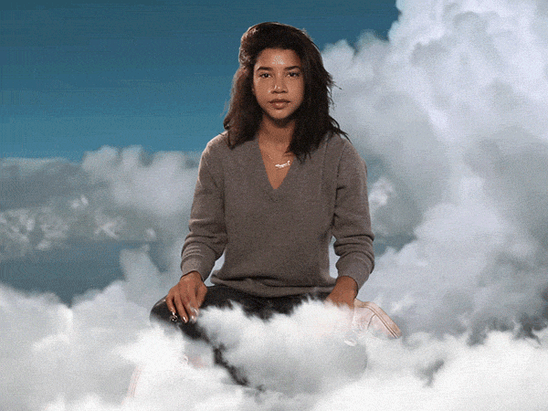 relaxed yoga GIF by Hannah Bronfman 