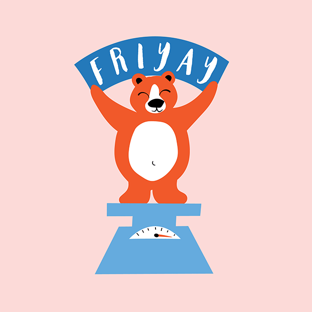 Friday Bear GIF by ali mac - Find & Share on GIPHY