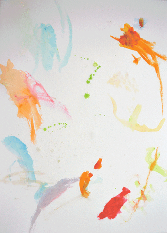 nenaland art floral watercolor springtime GIF