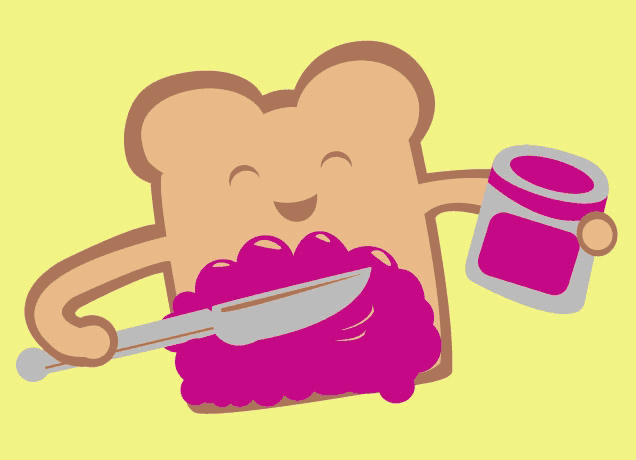 Happy Bread GIF by Threadless