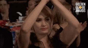 Lily James Applause GIF by Golden Globes