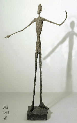 alberto giacometti sculpture GIF