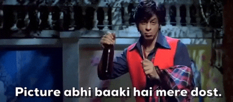  bollywood srk om shanti om picture abhi bhaaki hai picture bhaaki hai mere dost GIF