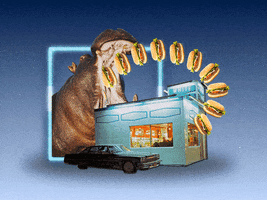 fast food eating GIF by Jay Sprogell