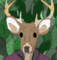 deer woodland GIF by Percolate Galactic