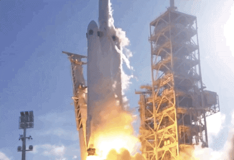 Falcon Heavy Liftoff