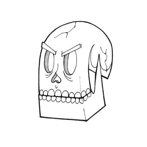 animation skull GIF