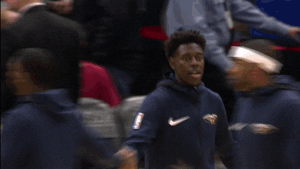 warm up expression GIF by NBA