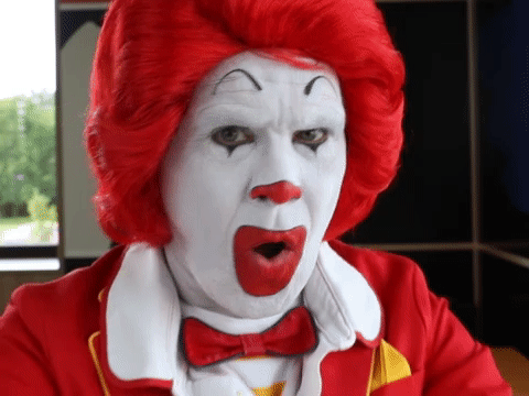 Ronald Mcdonald Frown GIF by McDonald's CZ/SK - Find & Share on GIPHY