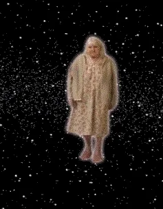 old lady space GIF
