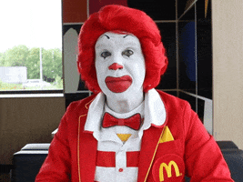 ronald mcdonald wtf GIF by McDonald's CZ/SK
