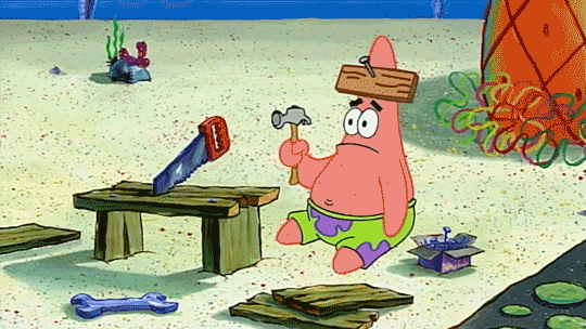 Image result for patrick with hammer