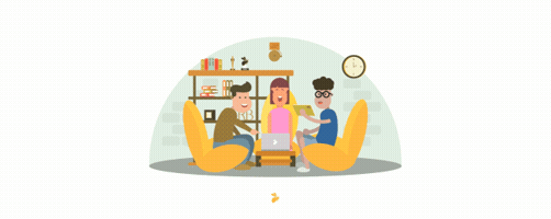 Reportbee friends school study children GIF