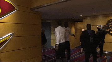 lebron james handshake GIF by NBA