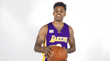 los angeles lakers smile GIF by NBA