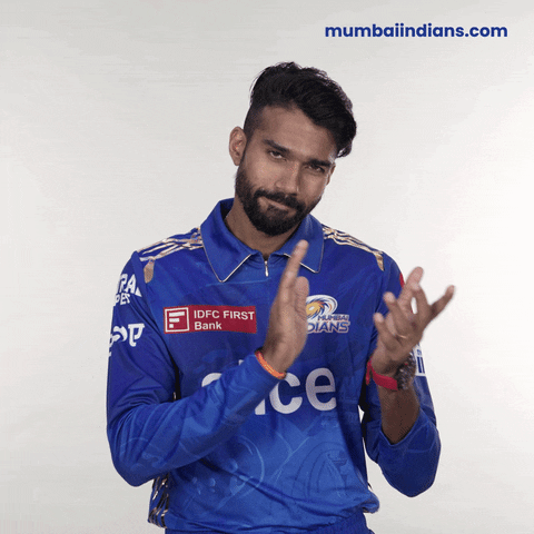 Sandeep Warrier Clapping GIF by Mumbai Indians