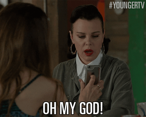 Tv Land Omg GIF by YoungerTV - Find & Share on GIPHY